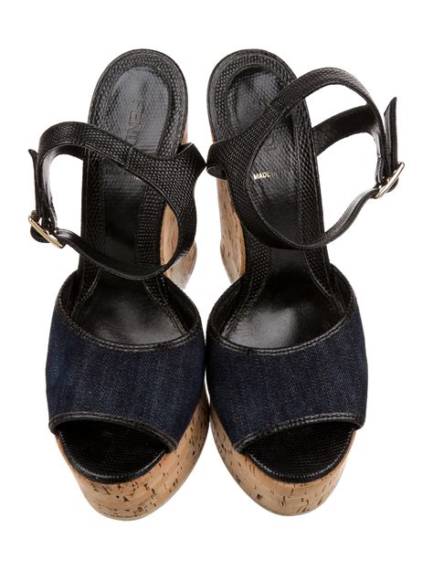 fendi inspired sandals|fendi denim sandals.